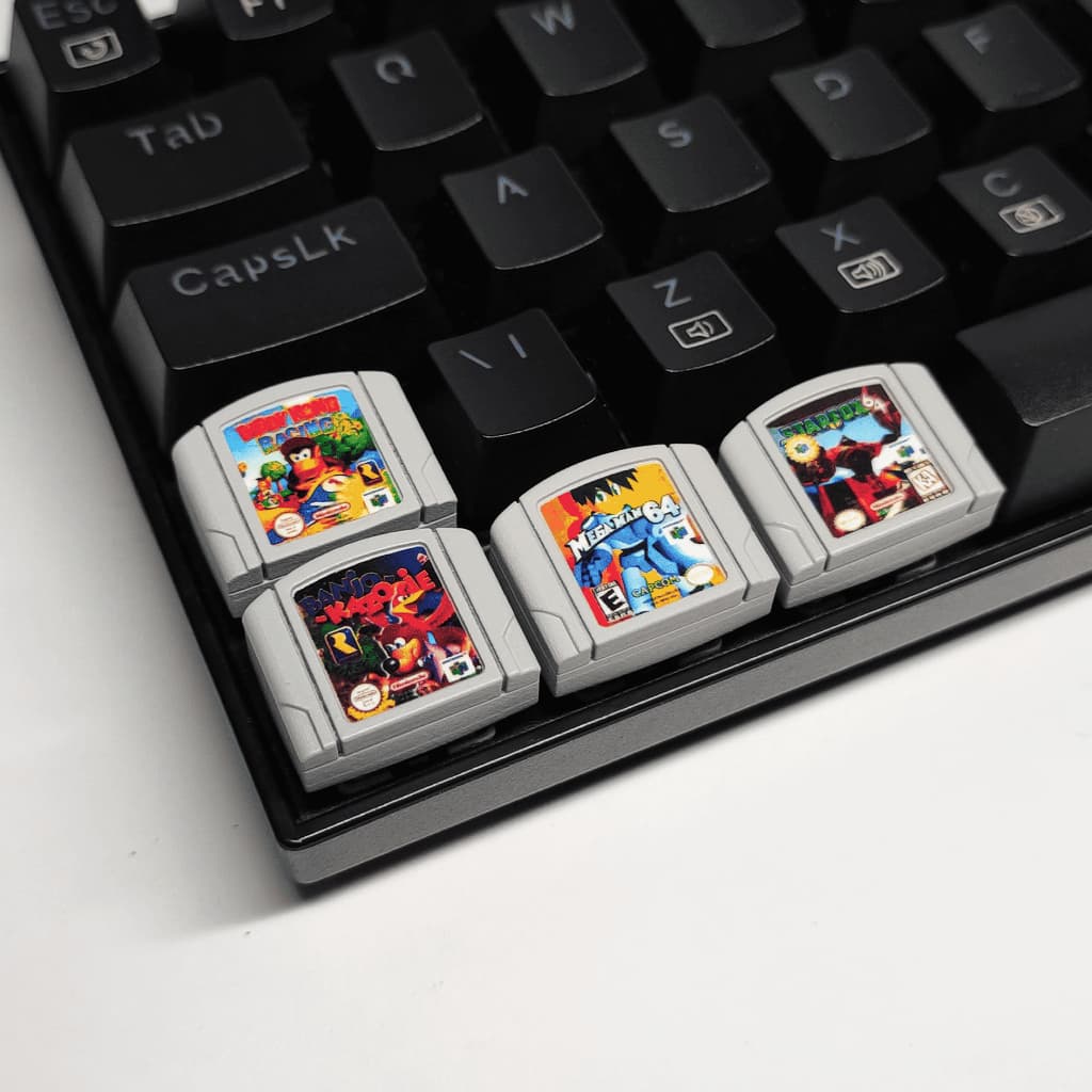 Keycaps / Teclas Nintendo 64 - Teclado Mecânico