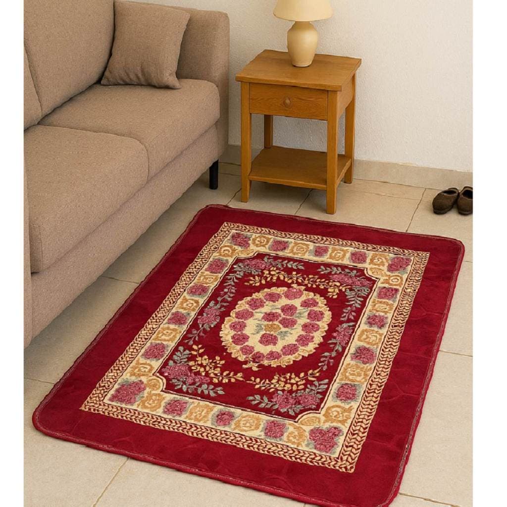 Tapete de sala estampado tamanho 140X100cm antiderrapante
