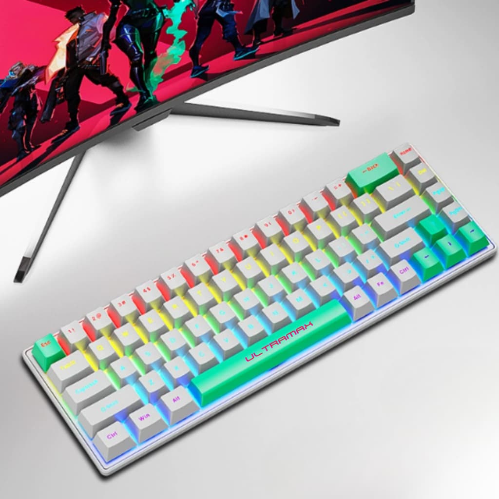 Teclado De Escritório Com 63 Teclados Mecânicos Com Fio