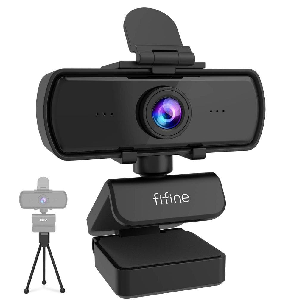 Webcam Fifine K420 2K 1440p 30FPS com Tripé – Full HD para PC e Notebook
