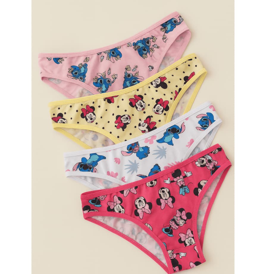 Kit 5 ou 10 Calcinha Menina Moça Juvenil Estampada Personagens