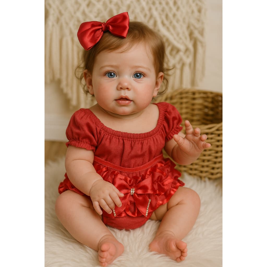 Conjunto Bebê Cropped Ciganinha 3 á 6 Meses Verão Calcinha Bunda Rica Tapa Fralda Mesversário Verão