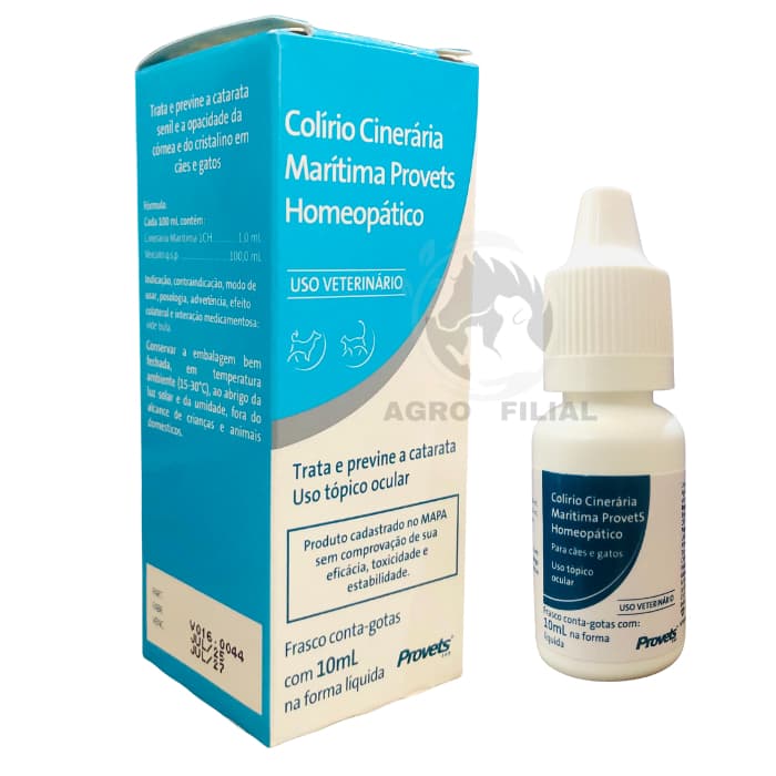 Colírio Original Cinerária Marítima Homeopático 10ml Provets Simões