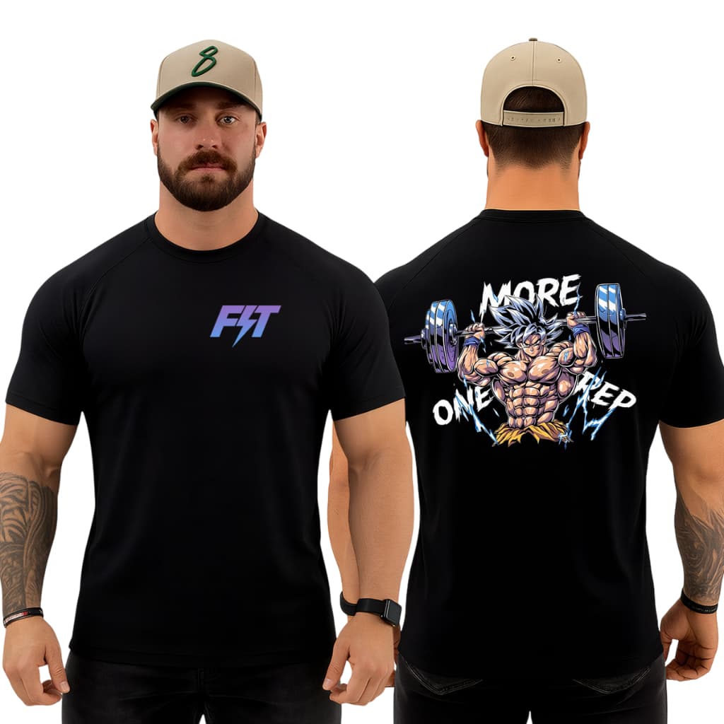 Camiseta Dry Fit Original Muscle Fit Masculina Goku Treino Halter Academia Atividade Física