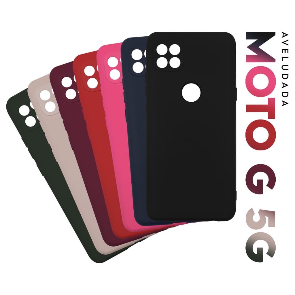 Capa Silicone Flexível Aveludada para Motorola Moto G 5G XT2113 (Tela 6.7)