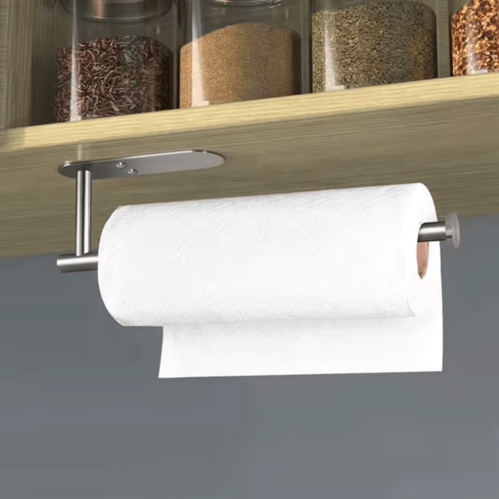 Suporte Papel Toalha Pano Prato Multiuso Cozinha Bancada