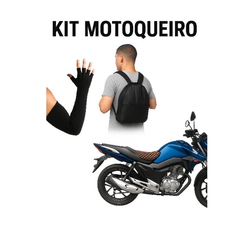 Kit motoqueiro profissional motociclista entregador moto frete moto Uber 99moto indriv Ifood moto guia