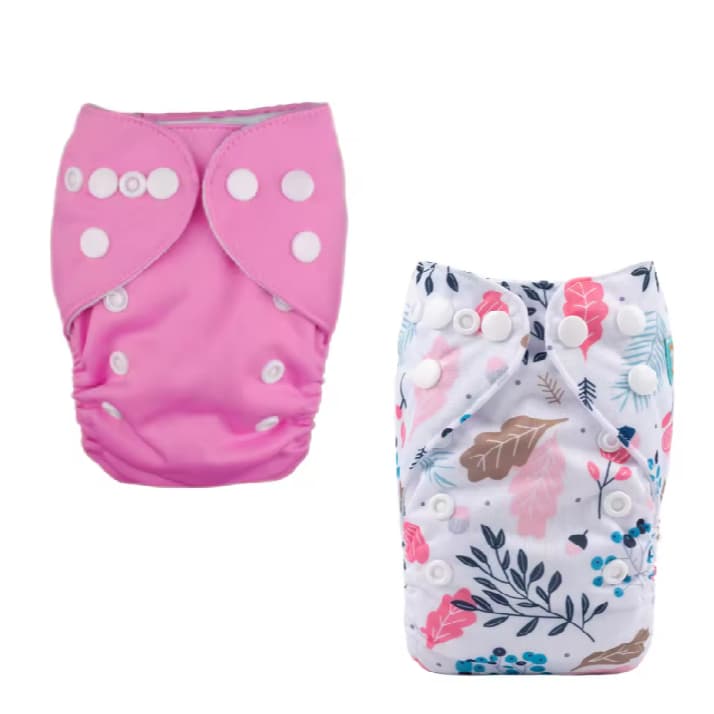 Kit 2 fraldas bebê calça recém-nascido e prematuro lavável