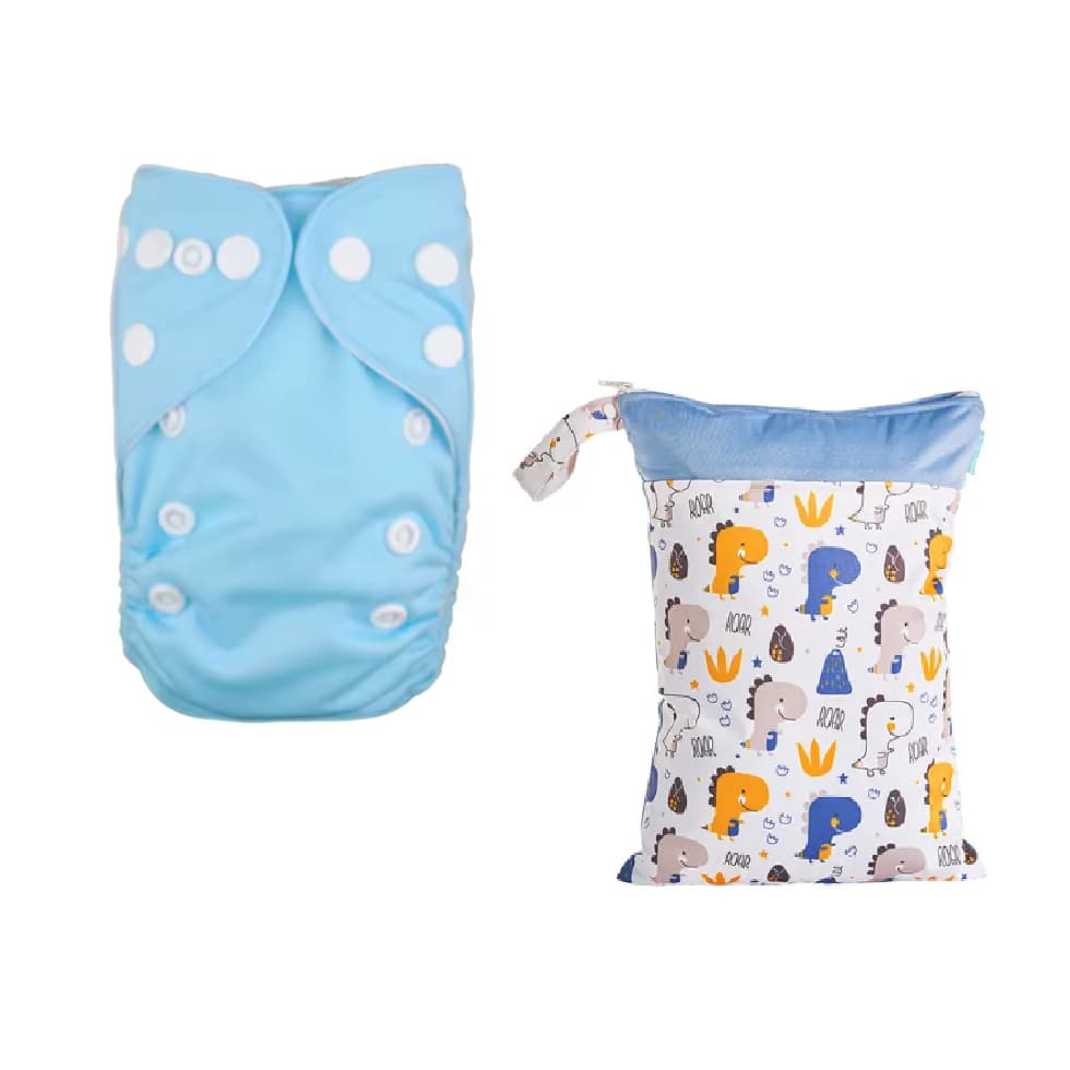 Fralda bebê recém-nascido + saquinho roupa prematuro
