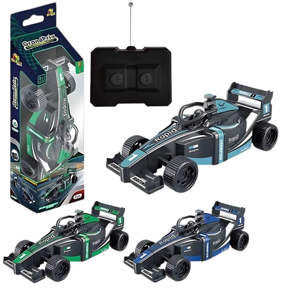 Carrinho Formula 1 Controle Remoto Presente Menino Brinquedo Carro Ré Frente