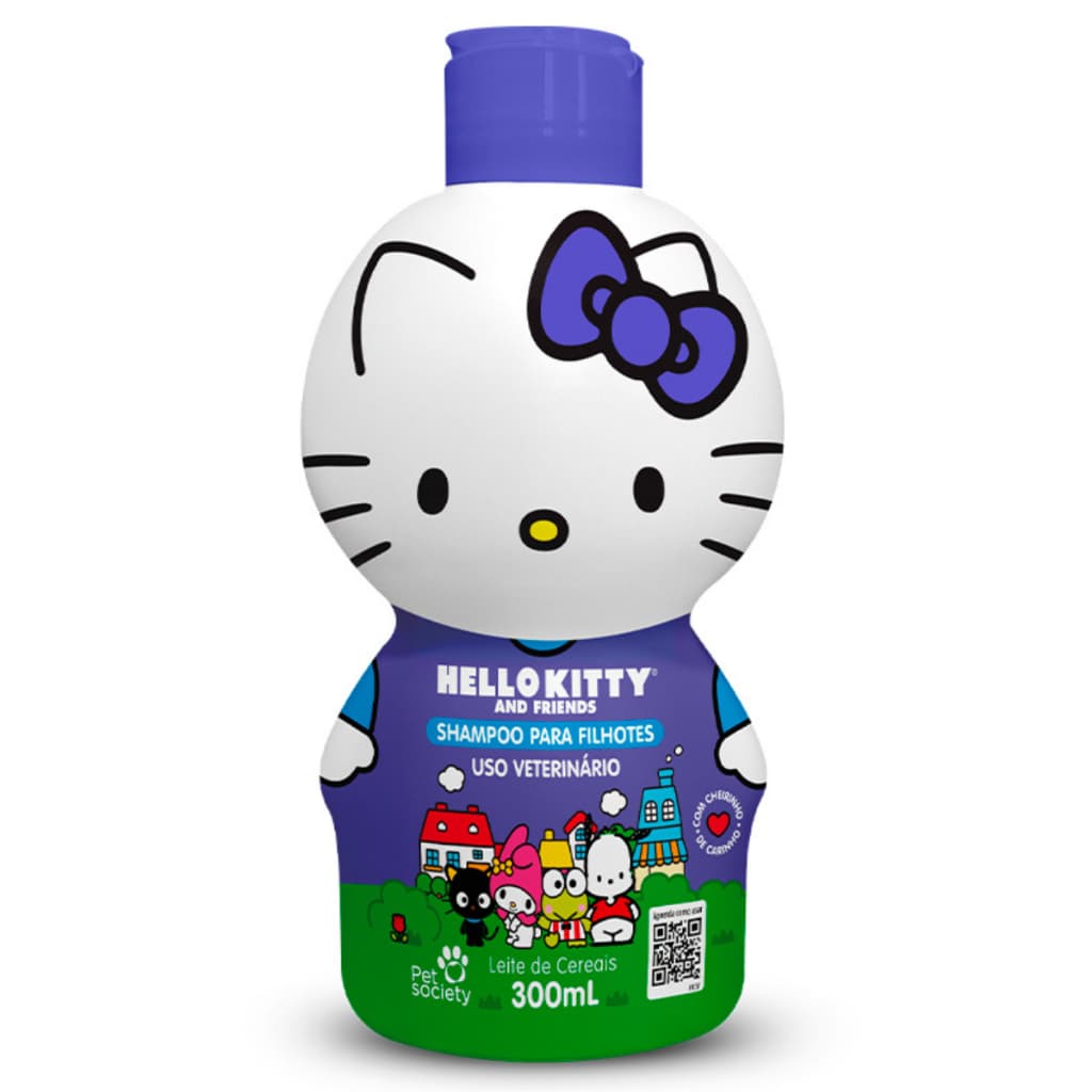 Shampoo Hello Kitty and Friends Filhotes para Cães e Gatos 300ml