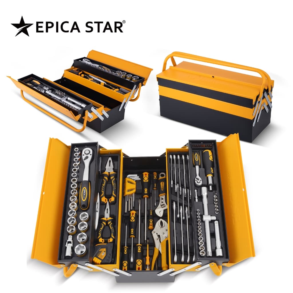 Kit Ferramentas 95 Peças - Conjunto Completo Profissional c/ Maleta Organizadora