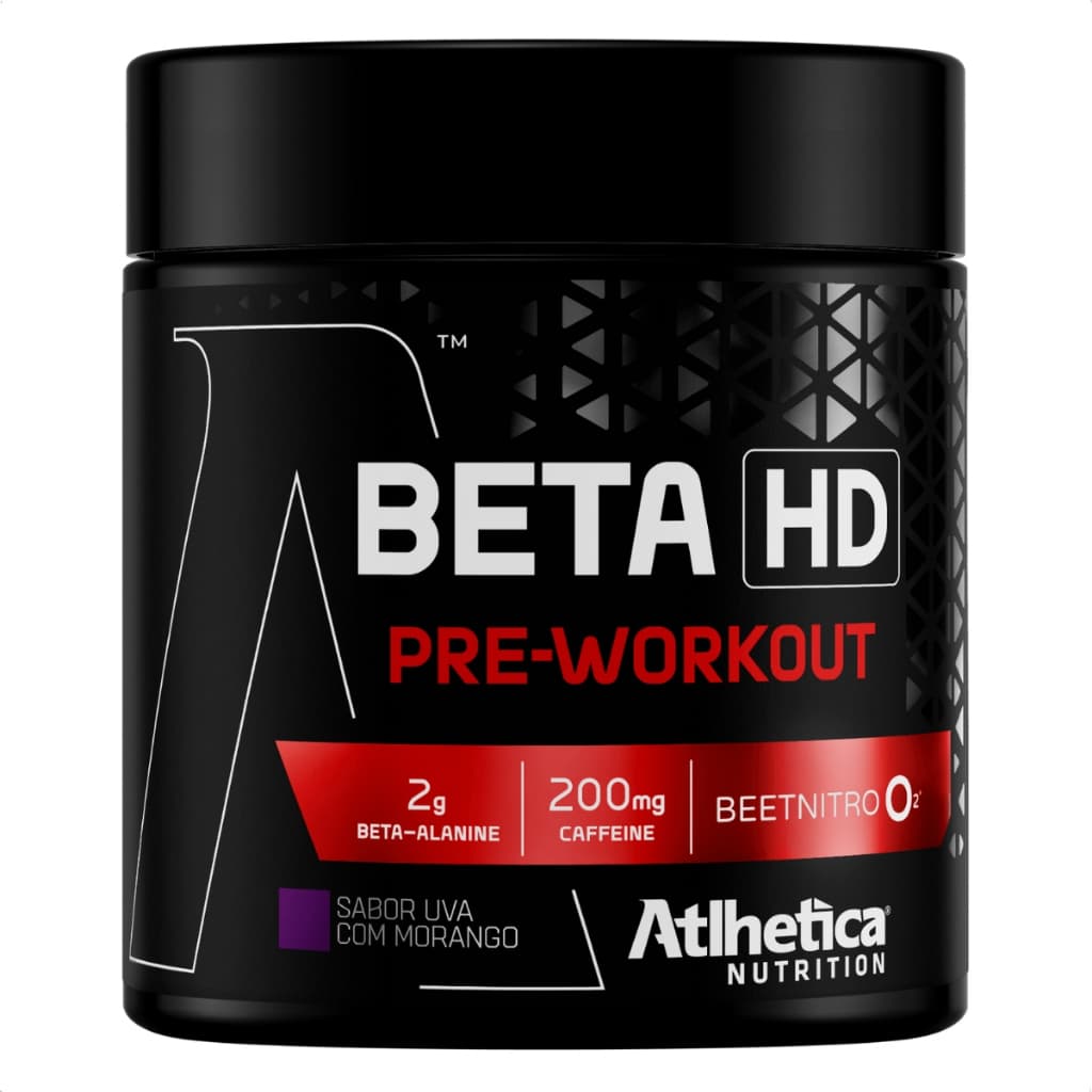 Pré Treino Pré Workout Beta HD Uva com Morango Atlhetica Nutrition 240g