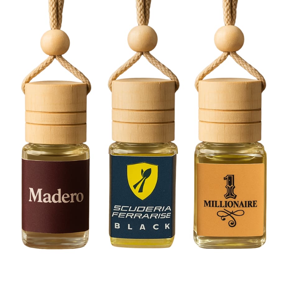 KIT 3UN Aromatizante Automotivo Aromas de Luxo - 10ml - Cheirinhos de Carro Personalizado