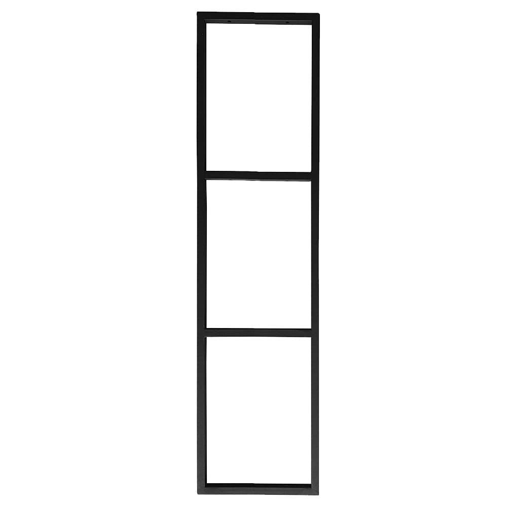 Suporte Estilo Industrial Triplo Teto/Parede Prateleira 20cm Preto