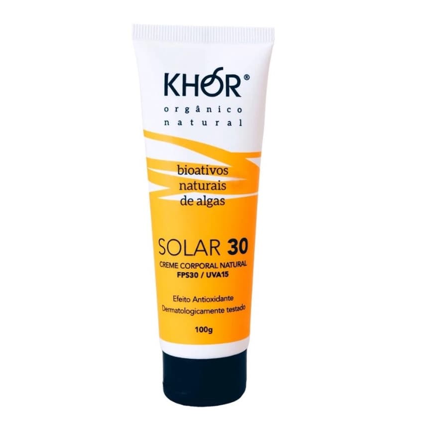 Creme Protetor Solar Khor 100g Fps30/uva15 Cremoso Natural