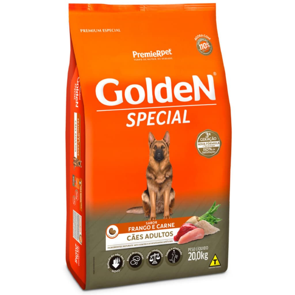 Golden Special Para Cachorro Adulto Frango E Carne 20kg