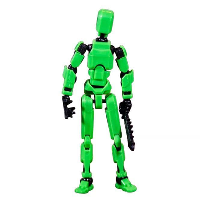 Boneco de Ação Dummy 13 - Verde e Preto Brinquedo Articulado que Revoluciona a Diversão!