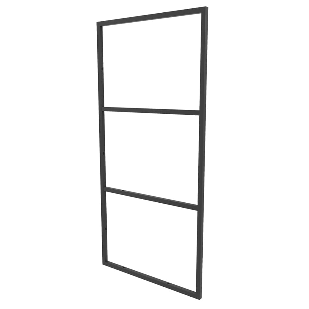 Suporte Estilo Industrial Triplo Teto/Parede Prateleira 40cm Preto
