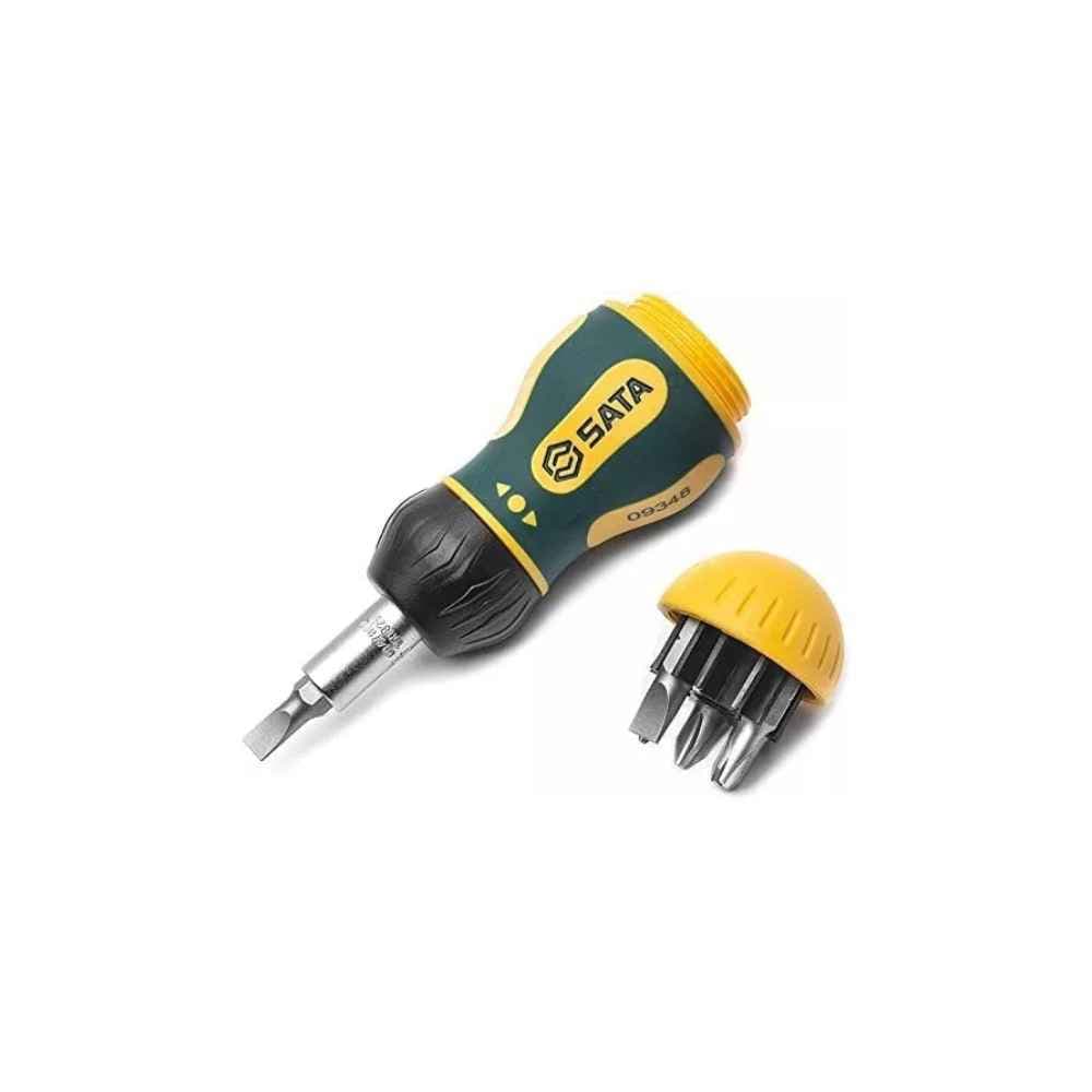 Jogo de Chaves com Catraca 6 Peças Profissional para Oficina Mecânica Manutenção Geral- ST09348-Sata