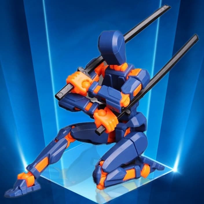 Boneco de Ação Dummy 13 - Azul e Laranja Brinquedo Articulado que Revoluciona a Diversão!