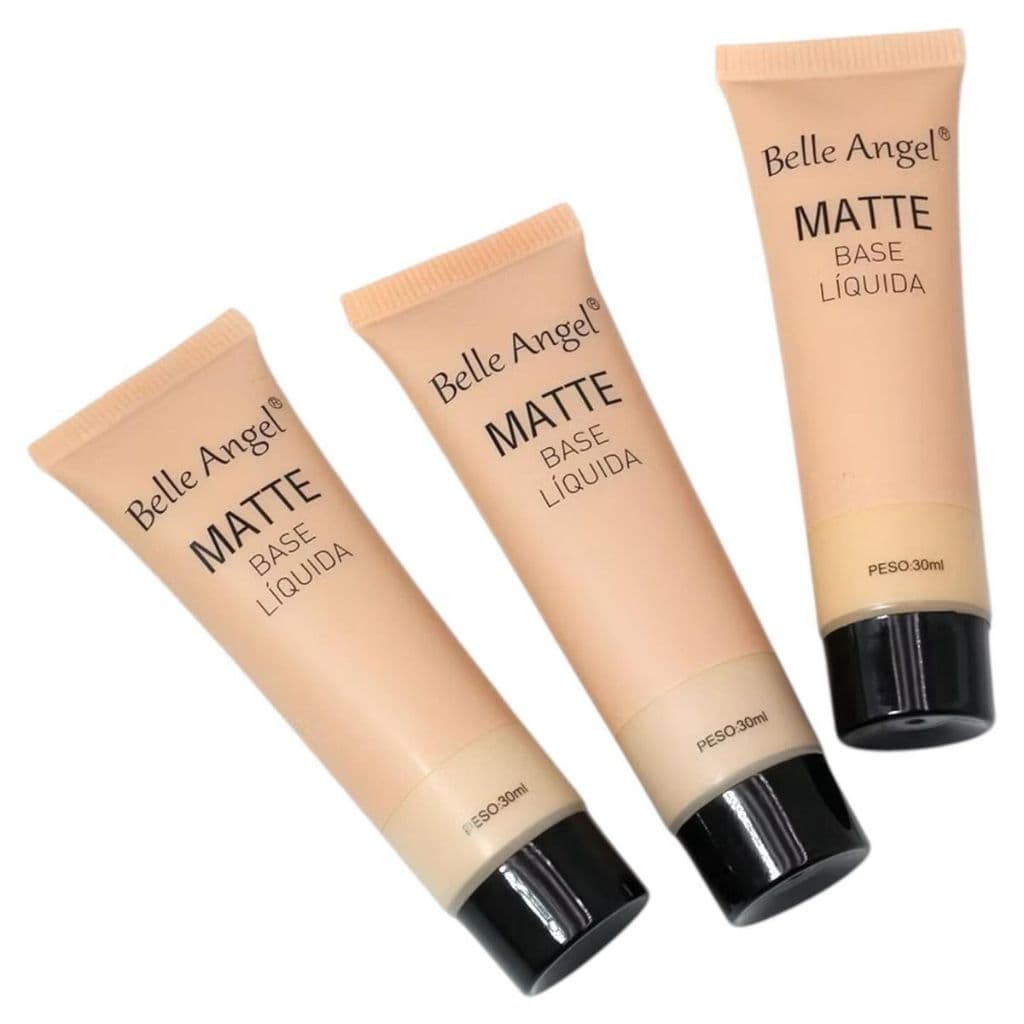 Base Matte Alta Cobertura 30g Belle Angel Base Liquida