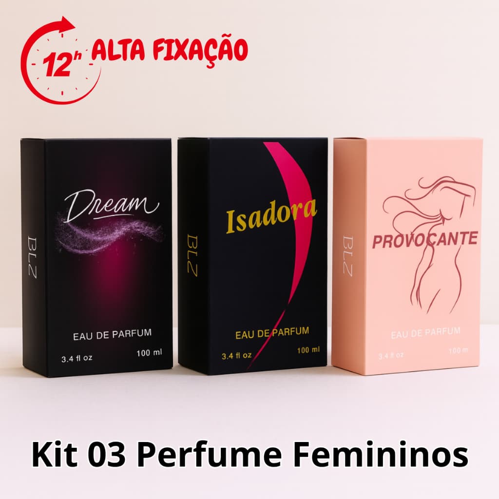 Kit 03 Perfumes Femininos Ref Importada 100ml