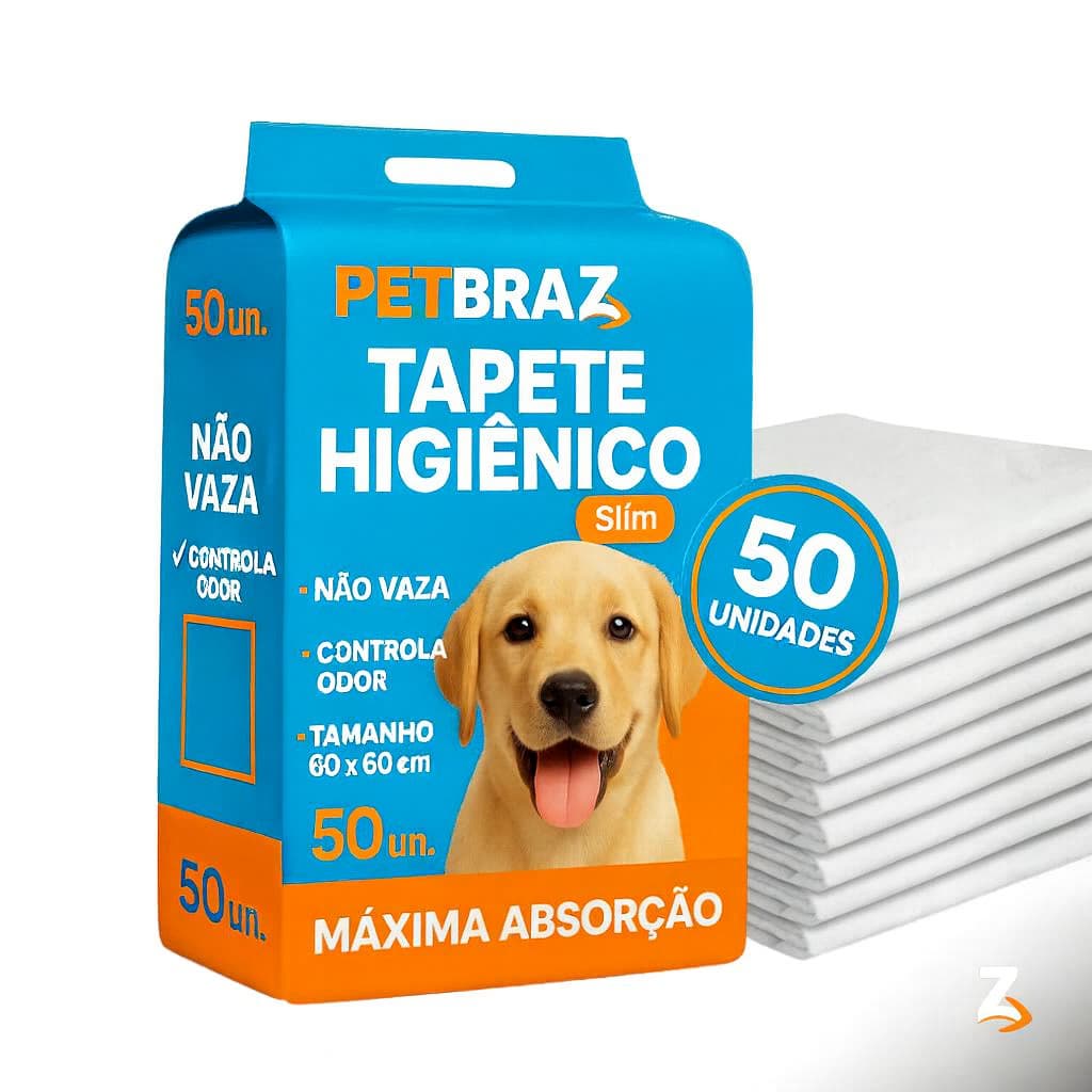 Tapete Higiênico Pet 60x60 Descartável Alta Absorção Fralda Para Cães Pequeno e Médio Porte Kit