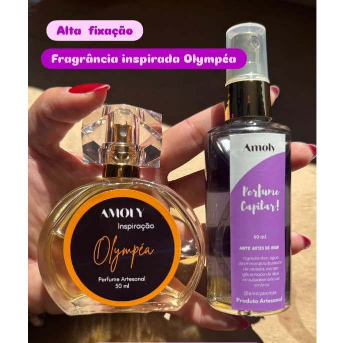 Combo cheirosa Perfume + Perfume Capilar Feminino | Inspiração Importada | Alta Fixação