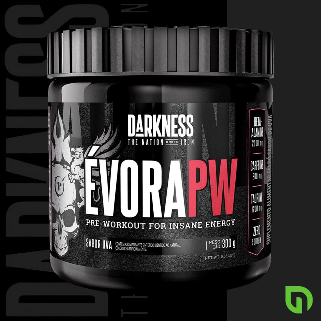 Pre Treino Evora PW Integralmedica 300g Darkness Energia Focus Pump