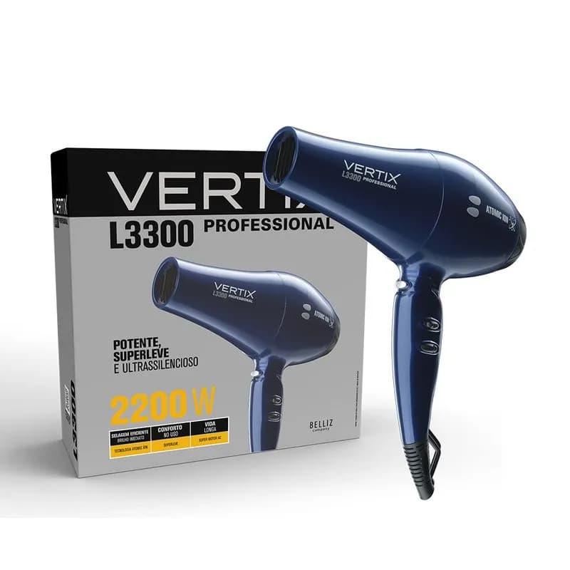 Secador de Cabelo Profissional L3300 2200W/ 127V Vertix
