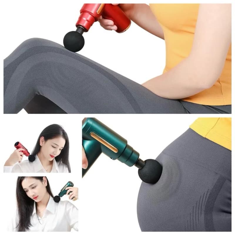 Massageador profissional elétrico muscular, massageador portátil, pistola massageadora