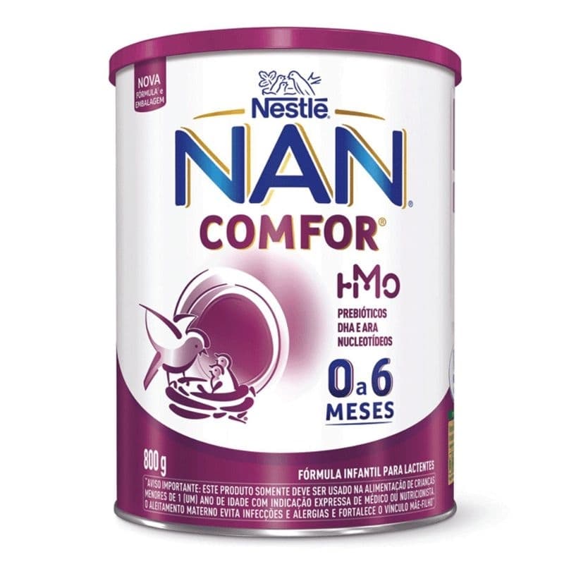 Fórmula Infantil NAN Comfor HMO de 0 a 6 Meses 800g