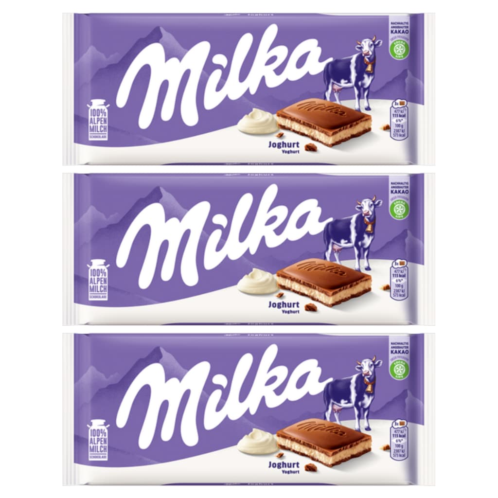3 MILKA JOGHURT - CHOCOLATE & YOGHURT - IMPORTADO