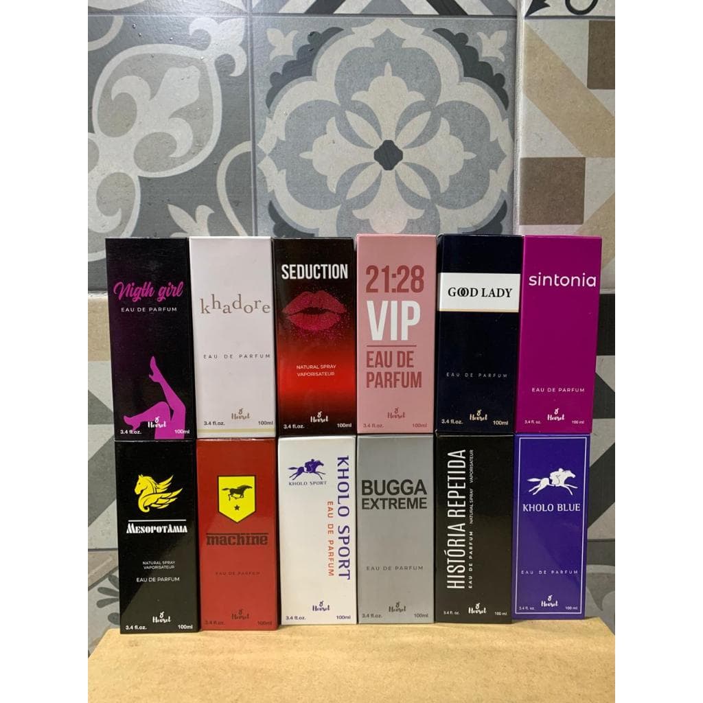 KIT COM 12 PERFUMES, 6 FEMININO e 6 MASCULINO de 100ml CADA | INSPIRADOS EAU PARFUM |ENVIO IMEDIATO