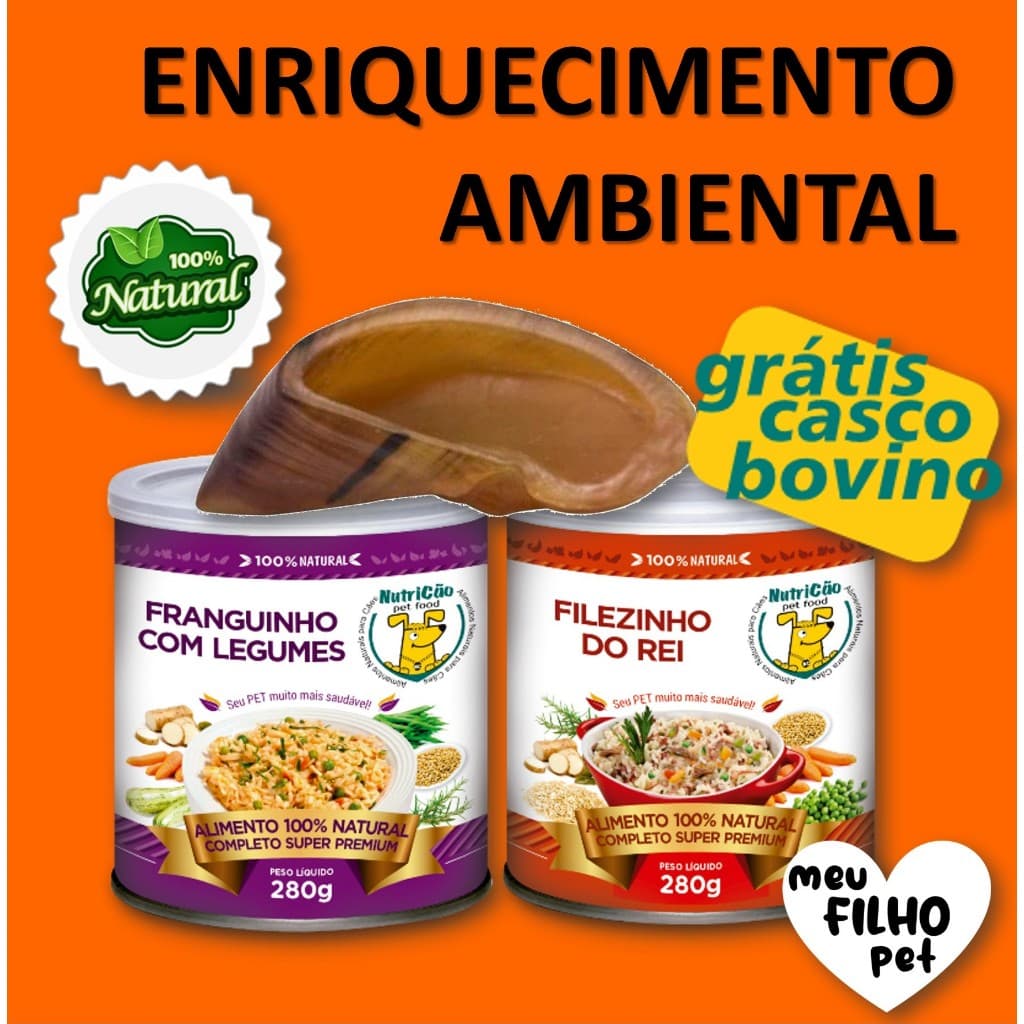 Kit Ração Úmida Enriquecimento Ambienal Brinquedo para Cachorro Interativo Max Bem Estar Pet Gratis