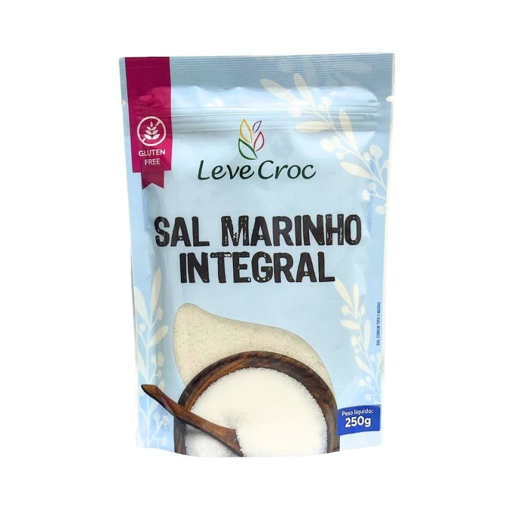 Sal Marinho Integral 250g - Leve Croc