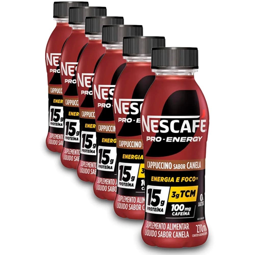 Kit 6 Garrafas Nescafé Pro Energy