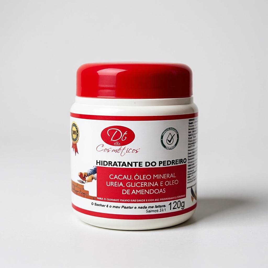 Hidratante com Ureia 120gr–Creme do Pedreiro para Pele Seca e Áspera O MAIS VENDIDO PRA PÉS RACHADOS