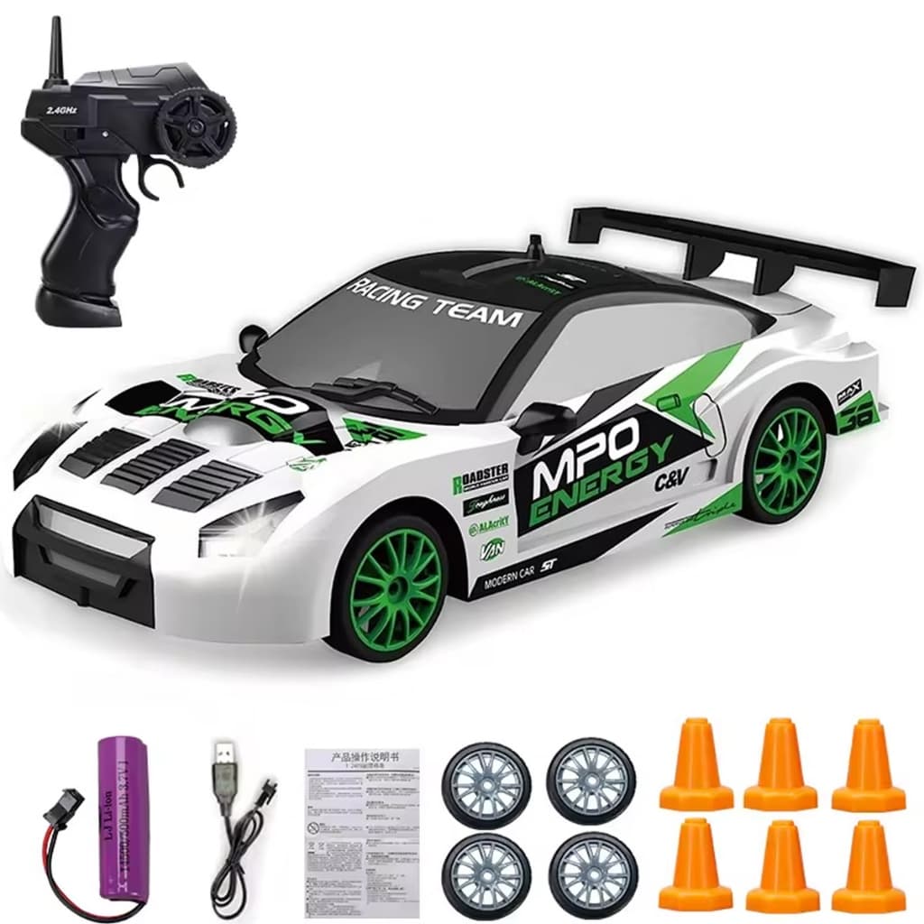 Brinquedo Carrinho de Carro Drift 4x4 Recarregável Corrida Controle Remoto Criança Infantil Kizumba