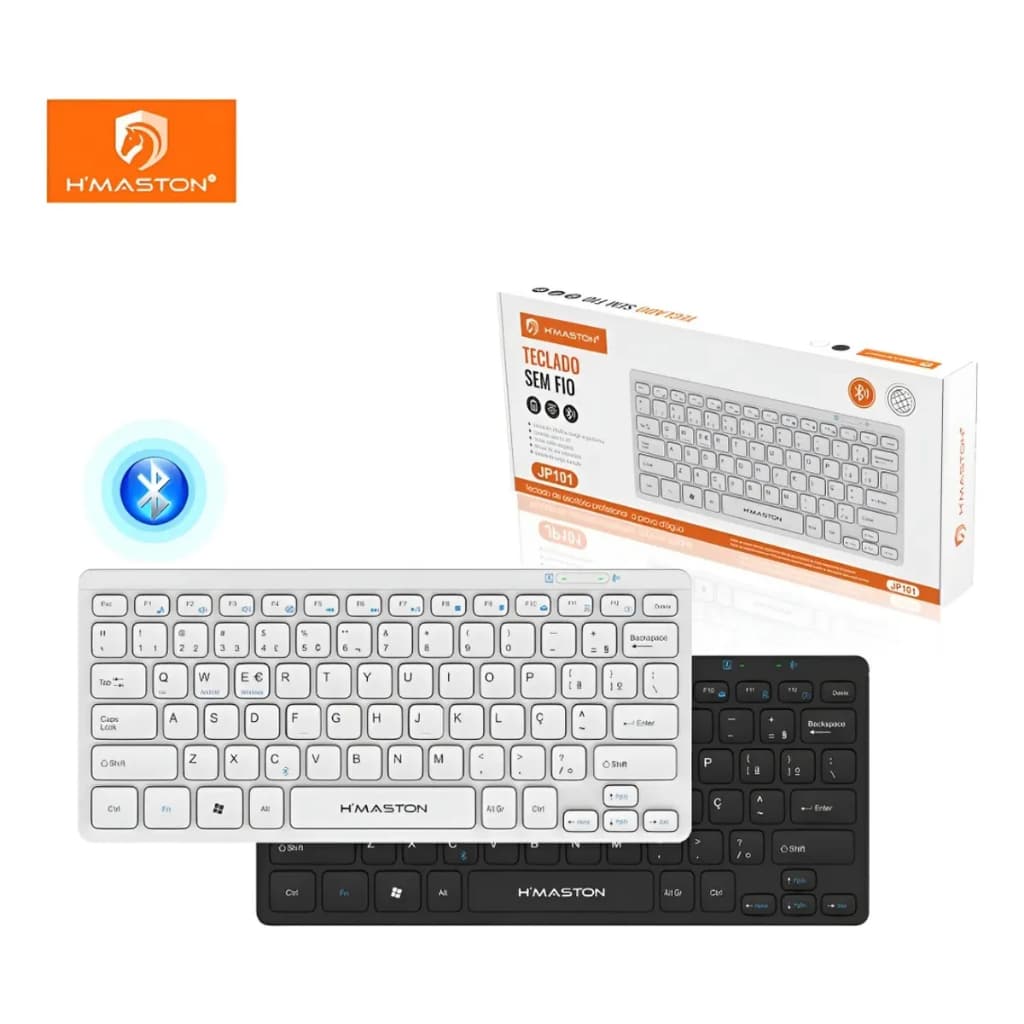 Teclado Bluetooth sem fio A'gold TCD-05 / H'maston JP101 original para celulares/tablets/laptops