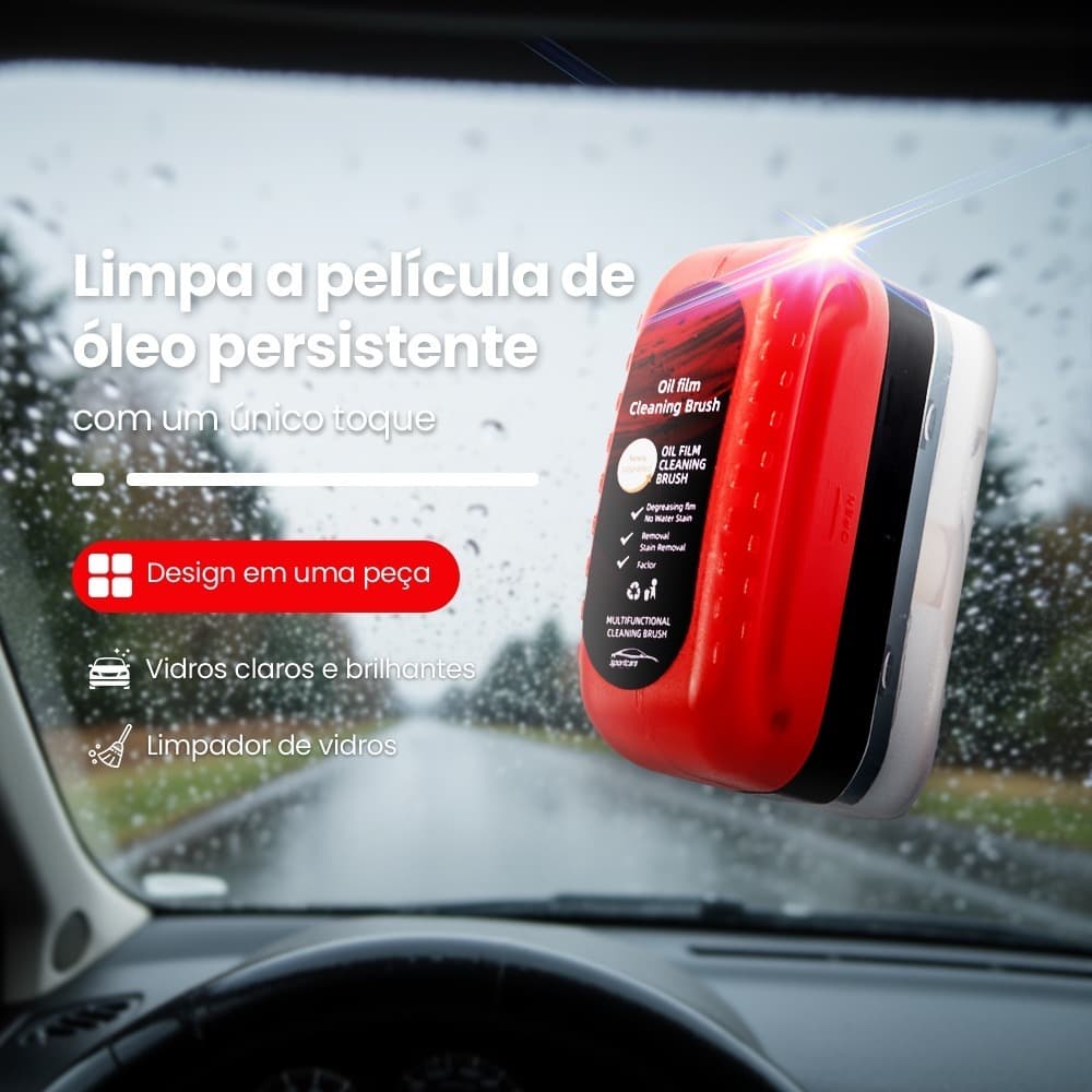 120ml  Limpador De Vidro Esponja Automotiva Escova De Limpeza Para-Brisa Óleo Filme Agente De Polimento Anti Mancha