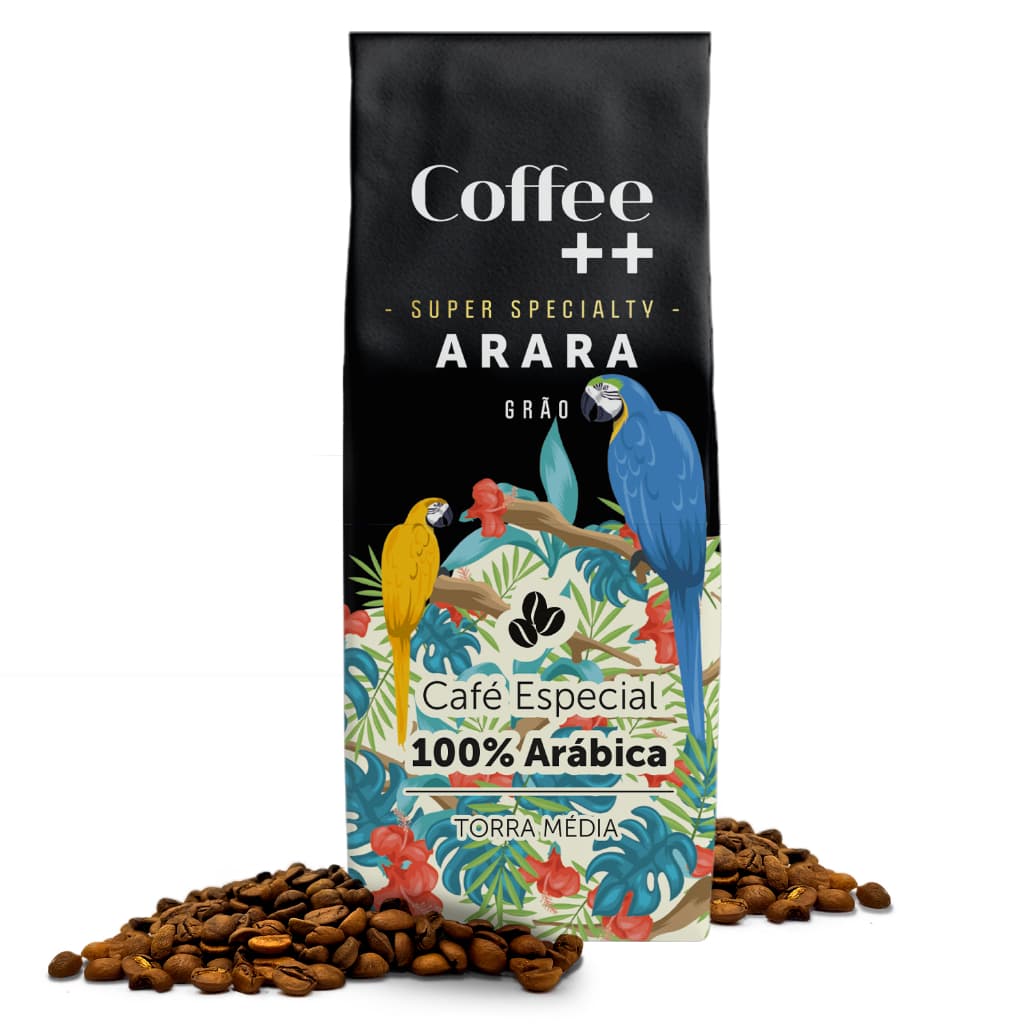 Café Especial Em Grãos Coffee ++ Arara 100% Arábica Torra Média 250g