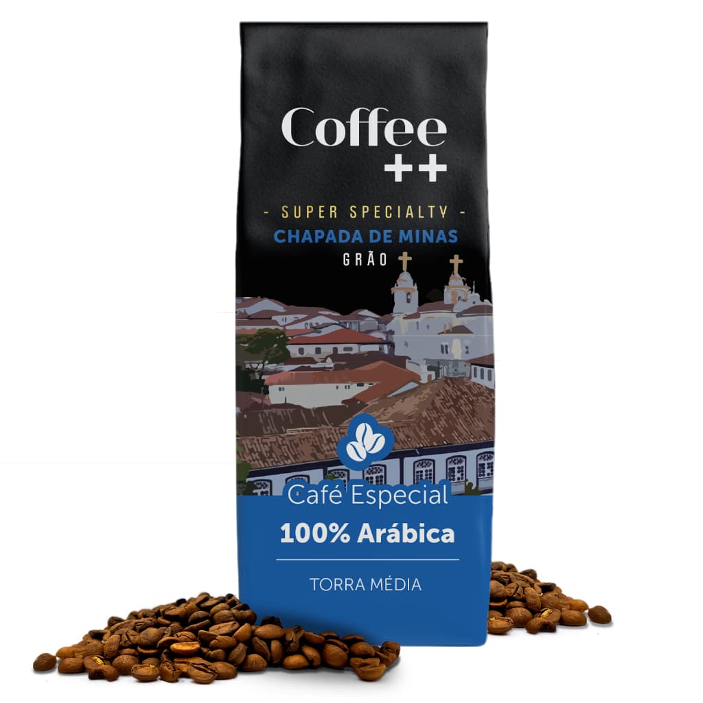 Café Especial em Grãos Chapada de Minas Coffee++ 100% Arábica Torra Média 250g