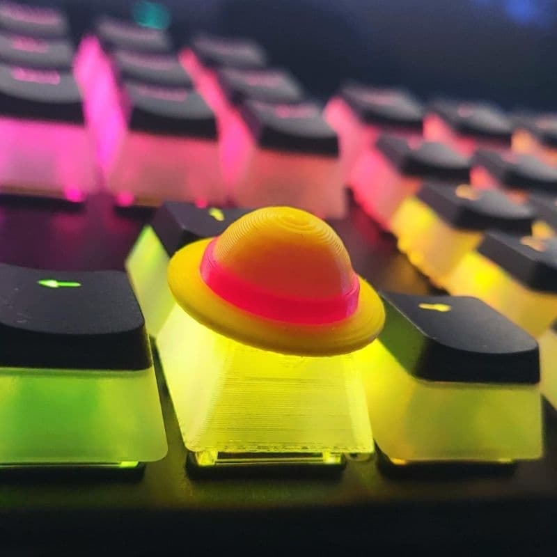 Keycap Anime One Piece Chapeu Luffy Teclado Mecanico Gamer Personalizado Setup PC