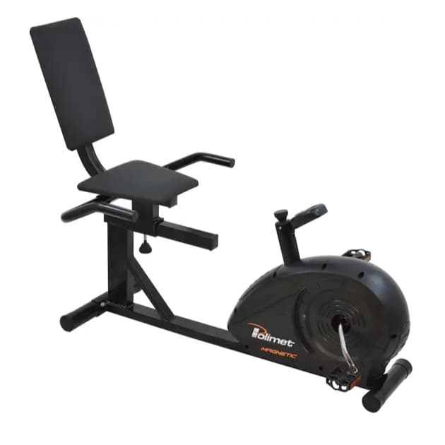 Bicicleta Horizontal Ergométrica Polimet Bh3800 3800 Bike Ergonômica Residência Treino Casa
