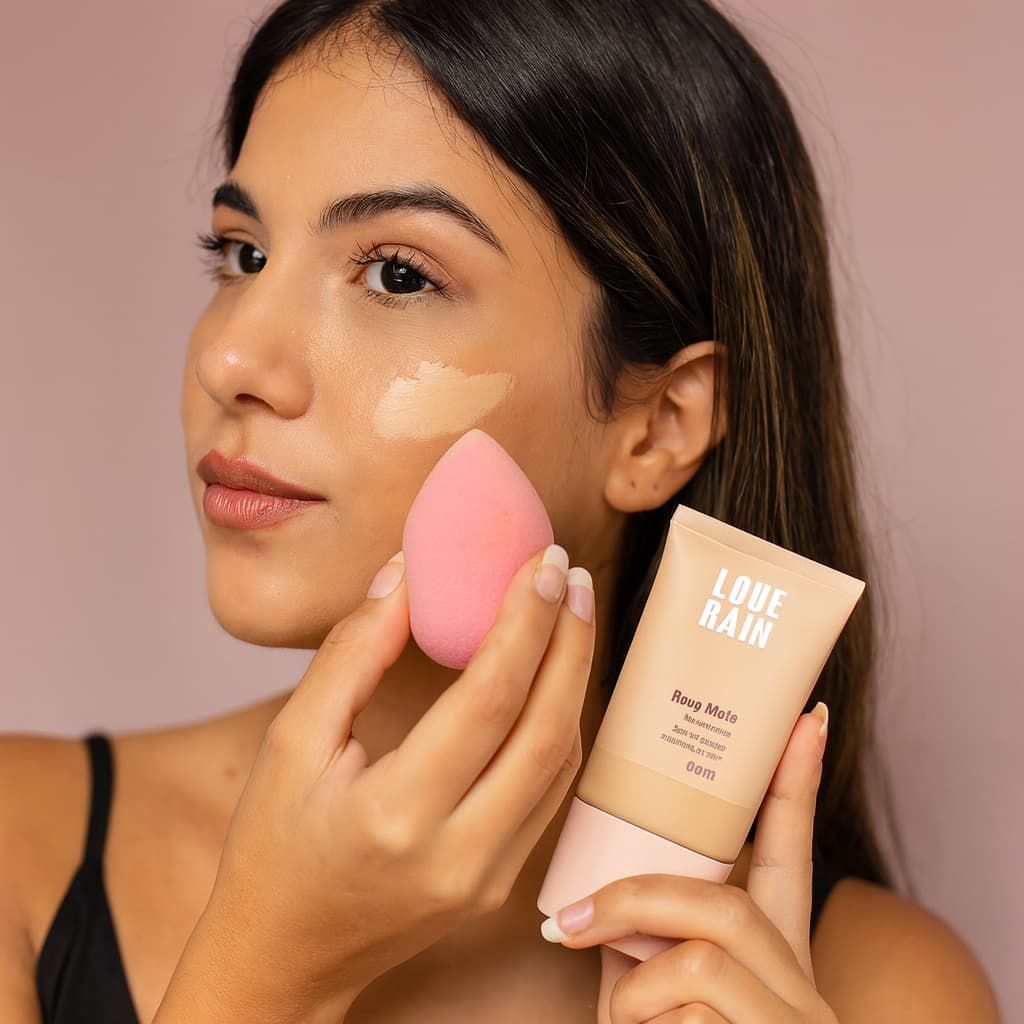 Base líquida Love Rain Matte Alta Cobertura  - Cobre tudo Prova D’água  HOT SALE