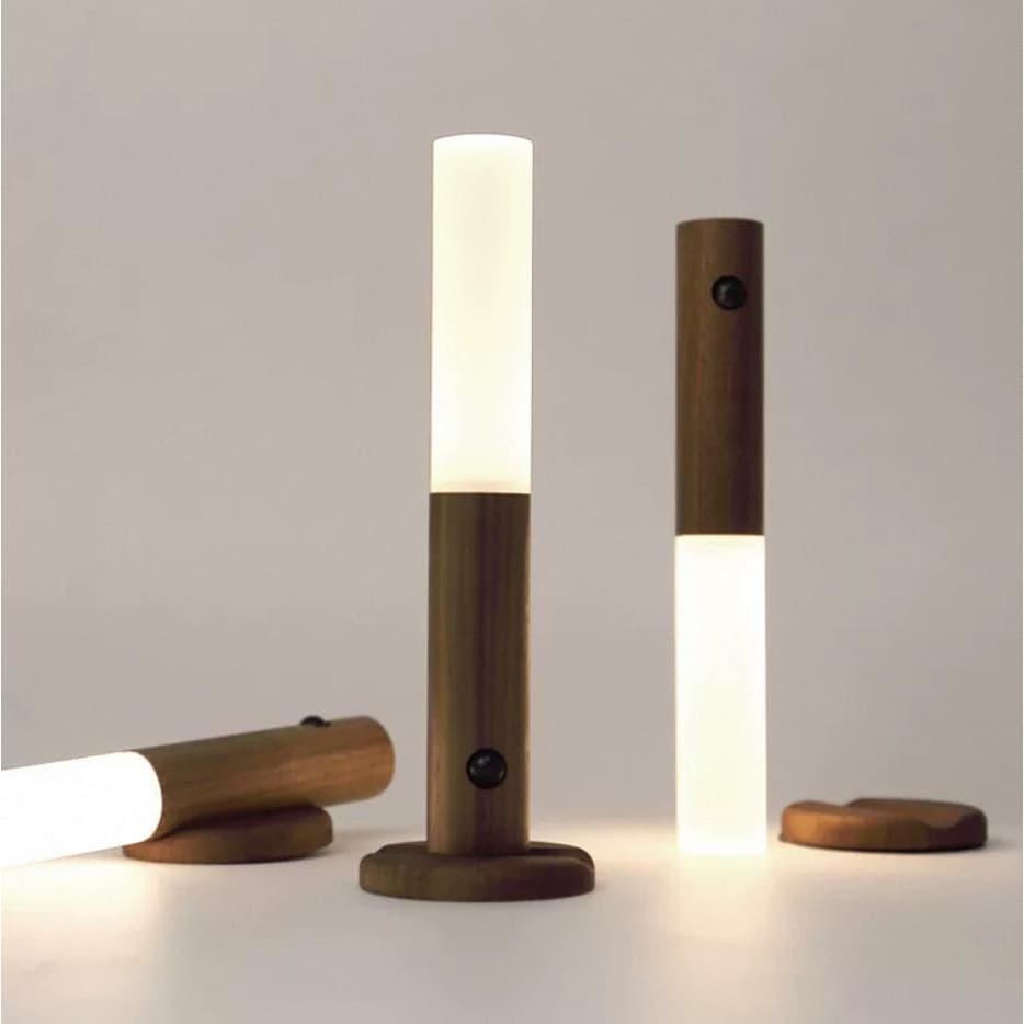 Luminária LED Recarregável Sensor De Movimento Luminária de Parede e Mesa