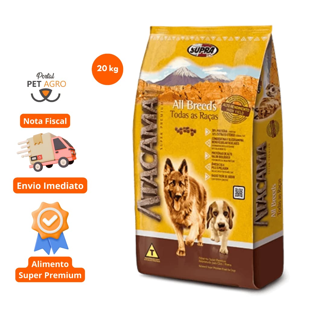 Ração Atacama Todas as Raças Super Premium 20 kg