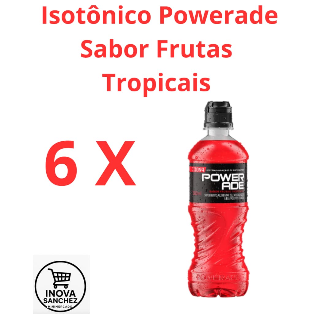Isotônico Powerade Sabor Frutas Tropicais 500ml